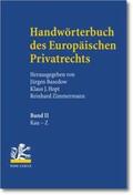 Basedow / Hopt / Zimmermann |  Handwörterbuch des Europäischen Privatrechts. 2 Bände | Buch |  Sack Fachmedien