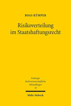 Kümper | Risikoverteilung im Staatshaftungsrecht | Buch | sack.de