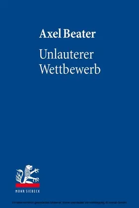 Beater |  Unlauterer Wettbewerb | eBook | Sack Fachmedien