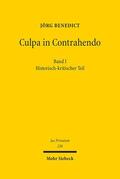 Benedict |  Benedict, J: Culpa in Contrahendo | Buch |  Sack Fachmedien