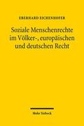 Eichenhofer |  Soziale Menschenrechte im Völker-, europäischen und deutschen Recht | Buch |  Sack Fachmedien