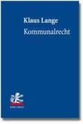 Lange |  Kommunalrecht | Buch |  Sack Fachmedien