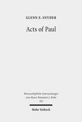 Snyder |  Acts of Paul | eBook | Sack Fachmedien