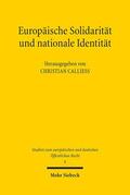 Calliess |  Europäische Solidarität und nationale Identität | Buch |  Sack Fachmedien