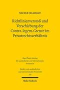Baldauf |  Richtlinienverstoß und Verschiebung der Contra-legem-Grenze im Privatrechtsverhältnis | Buch |  Sack Fachmedien