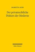 Auer |  Der privatrechtliche Diskurs der Moderne | eBook | Sack Fachmedien