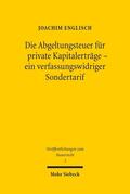 Englisch |  Die Abgeltungsteuer für private Kapitalerträge - ein verfassungswidriger Sondertarif | Buch |  Sack Fachmedien