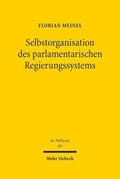 Meinel |  Meinel, F: Selbstorganisation des parlamentarischen Regierun | Buch |  Sack Fachmedien