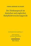Bangert |  Der Direktanspruch im deutschen und englischen Haftpflichtversicherungsrecht | eBook | Sack Fachmedien
