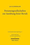 Glindemann |  Personengesellschaften zur Ausübung freier Berufe | Buch |  Sack Fachmedien