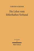 Schäfer |  Die Lehre vom fehlerhaften Verband | eBook | Sack Fachmedien
