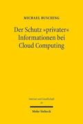 Busching |  Der Schutz "privater" Informationen bei Cloud Computing | Buch |  Sack Fachmedien