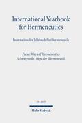 Figal / Zimmermann |  International Yearbook for Hermeneutics / Internationales Jahrbuch für Hermeneutik. Vol.18 | Buch |  Sack Fachmedien