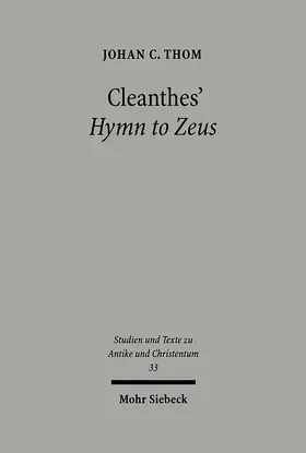 Thom |  Cleanthes' Hymn to Zeus | eBook | Sack Fachmedien