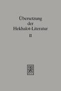 Schäfer |  Übersetzung der Hekhalot-Literatur | eBook | Sack Fachmedien