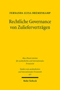 Bremenkamp |  Rechtliche Governance von Zulieferverträgen | eBook | Sack Fachmedien