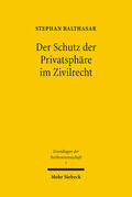 Balthasar |  Der Schutz der Privatsphäre im Zivilrecht | eBook | Sack Fachmedien