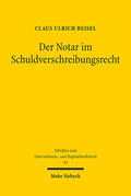 Beisel |  Der Notar im Schuldverschreibungsrecht | eBook | Sack Fachmedien