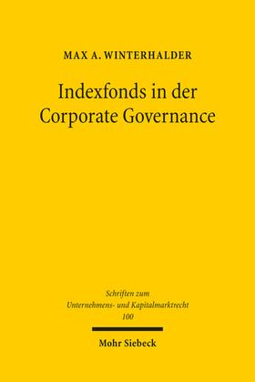Winterhalder | Indexfonds in der Corporate Governance | Buch | sack.de