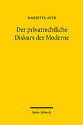 Auer |  Der privatrechtliche Diskurs der Moderne | Buch |  Sack Fachmedien