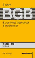 Soergel / Fritzsche / Knops |  Bürgerliches Gesetzbuch BGB (13. A.). Schuldrecht 2 | Buch |  Sack Fachmedien