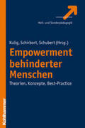 Kulig / Schirbort / Schubert |  Empowerment behinderter Menschen | eBook | Sack Fachmedien