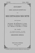 Köbler / Oestmann / Rückert |  Zeitschrift der Savigny-Stiftung für Rechtsgeschichte | Buch |  Sack Fachmedien