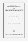 Oestmann / Rückert / Haferkamp |  ZRG Germanistische Abteilung 131. Band (2014) | Buch |  Sack Fachmedien