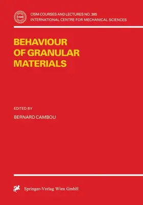 Cambou |  Behaviour of Granular Materials | Buch |  Sack Fachmedien
