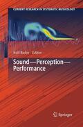 Bader |  Sound - Perception - Performance | Buch |  Sack Fachmedien