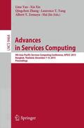 Yao / Xie / Jin |  Advances in Services Computing | Buch |  Sack Fachmedien