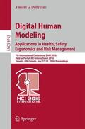 Duffy |  Digital Human Modeling: Applications in Health, Safety, Ergonomics and Risk Management | Buch |  Sack Fachmedien
