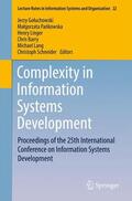 Goluchowski / Pankowska / Schneider |  Complexity in Information Systems Development | Buch |  Sack Fachmedien