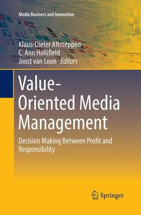 Altmeppen / van Loon / Hollifield | Value-Oriented Media Management | Buch | sack.de