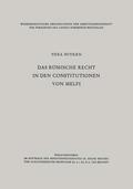 Lieck-Buyken |  Das römische Recht in den Constitutionen von Melfi | Buch |  Sack Fachmedien