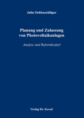 Oehlenschläger | Planung und Zulassung von Photovoltaikanlagen | Buch | sack.de