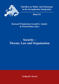Wisniewski / Wisniewski / Sander |  Security – Threats, Law and Organization | Buch |  Sack Fachmedien