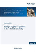Wild |  Strategic supplier cooperation in the automotive industry | Buch |  Sack Fachmedien