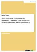 Bauer |  Nicht-finanzielle Kennzahlen zur Performance Messung. Eine Analyse der Herausforderungen und Verwendungen | eBook | Sack Fachmedien