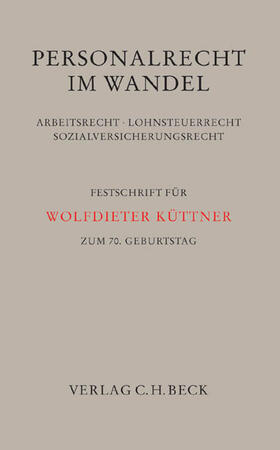 Hanau / Röller / Macher | Personalrecht im Wandel | Buch | sack.de