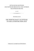 Huß |  Münchener Beiträge zur Papyrusforschung Heft 105: Die Wirtschaft Ägyptens in hellenistischer Zeit | eBook | Sack Fachmedien
