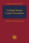 Augenstein / Agé / Wilson |  Unified Patent Court Procedure | Buch |  Sack Fachmedien
