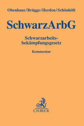Obenhaus / Brügge / Herden |  Schwarzarbeitsbekämpfungsgesetz | Buch |  Sack Fachmedien