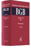 Bamberger / Roth / Hau / Poseck |  Bürgerliches Gesetzbuch: BGB  Band 2: §§ 481 - 704, AGG | Buch |  Sack Fachmedien