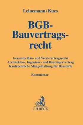 Leinemann / Kues | BGB-Bauvertragsrecht | Buch | sack.de