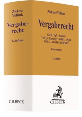 Ziekow / Völlink |  Vergaberecht - GWB, VgV, SektVO, VSVgV, KonzVgV, VOB/A, UVgO, VOL/A, VO (EG) 1370/2007  | Buch |  Sack Fachmedien