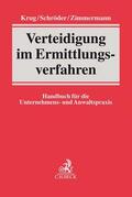 Krug / Schröder / Zimmermann |  Verteidigung im Ermittlungsverfahren | Buch |  Sack Fachmedien