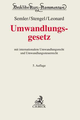 Semler / Stengel / Leonard | Umwandlungsgesetz: UmwG | Buch | sack.de