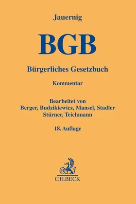 Jauernig | Bürgerliches Gesetzbuch: BGB | Buch