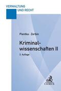 Pientka / Zerbin |  Kriminalwissenschaften II | Buch |  Sack Fachmedien
